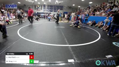 100-110 lbs Rr Rnd 1 - Uriah Warfield, Husky WC vs Maximus Gray, Division Bell Wrestling