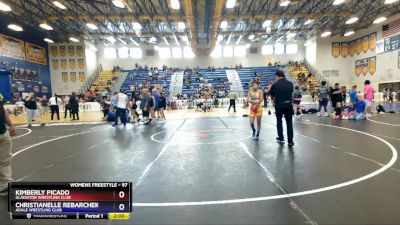 97 lbs Champ. Round 1 - Kimberly Picado, Gladiator Wrestling Club vs Christianelle Rebarchek, Adale Wrestling Club