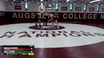 157 lbs Champ. Round 1 - Nick Alexander, Augsburg vs Brett Wilke, Nebraska Wesleyan