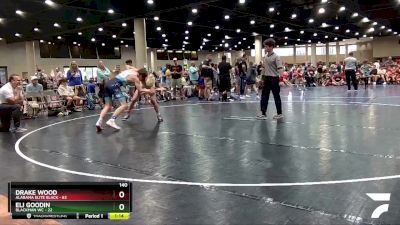 140 lbs Round 7 (8 Team) - Eli GoodIn, Blackman WC vs Drake Wood, Alabama Elite Black