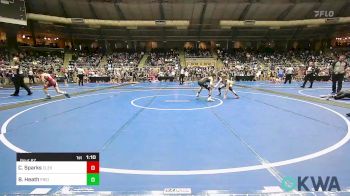 96 lbs Semifinal - Carlos Sparks, Cleveland Take Down Club vs Braden Heath, Piedmont