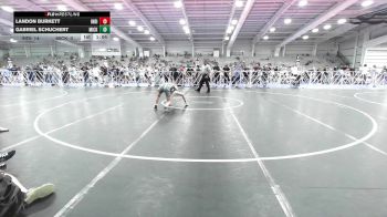 90 lbs Rr Rnd 3 - Landon Burkett, Indiana Outlaws Silver vs Gabriel Schuchert, Micky's Maniacs White