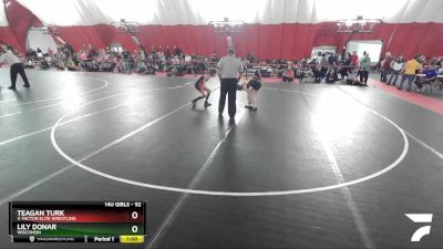 92 lbs Cons. Round 1 - Teagan Turk, X-Factor Elite Wrestling vs Lily Donar, Wisconsin