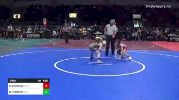 69 lbs Round Of 16 - Kalijah Gonzales, NM WolfPack vs Hayden Wegener, Bear WC