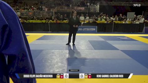 Rene Gabriel Calderin Rios vs Diogo Felipe Galvão Medeiros 2025 Pan Kids Jiu-Jitsu IBJJF Championship