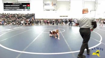 80 lbs Cons. Semi - Josiah Hutchcraft, Indian River Pee Wee Wrestling Club vs Grayson Davidson, Club Not Listed