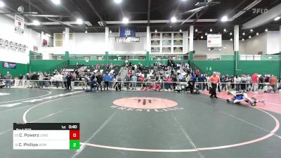 101 lbs Consi Of 16 #2 - Casey Powers, Long Beach vs Chase Phillips, Ward Melville