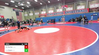 162 lbs Quarterfinal - Ayden Cortez, Clovis West vs Joseph Clark, El Diamannte