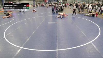 16U Boys - 215 lbs Quarters - Tucker Miller, Farmington Mat Rat Wrestling Club vs Cayson Boltjes, Nebraska