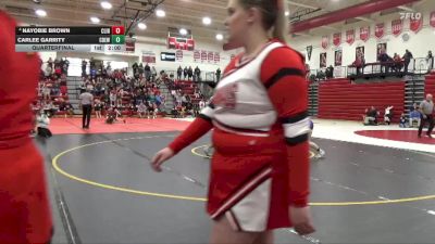 140 lbs Quarterfinal - Carlee Garrity, Central DeWitt vs Nayobie Brown, Clinton