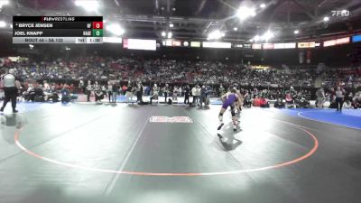3A 132 lbs Champ. Round 1 - Joel Knapp, Hagerman vs Bryce Jensen, North Fremont