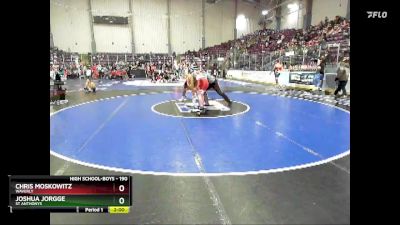 190 lbs Champ. Round 2 - Joshua Jorgge, St Anthonys vs Chris Moskowitz, Waverly