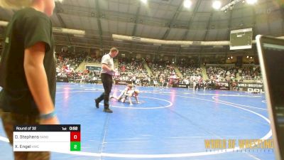 61 lbs Round Of 32 - Dodge Stephens, Sanderson Wrestling Academy vs Xavier Engel, Hawks WC Lincoln