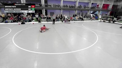 JR GIRLS HARDLUCK - 134.4-137.4 Champ. Round 3 - Abbygayl Jackson, Oakley Wrestling Club vs Brooke Pate, Raw Wrestling Club