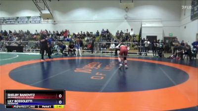 124 lbs Champ. Round 1 - Lily Bossoletti, Moorpark vs Shelby Banovitz, Sacramento City College