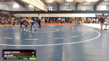 125 lbs Cons. Round 4 - Ben Rubin, Washington And Lee vs Cooper Chapman, Wheaton