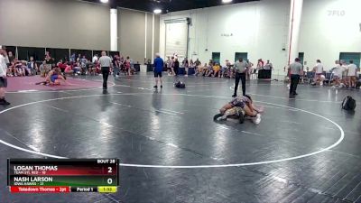 157 lbs Round 4 (16 Team) - Nash Larson, Iowa Hawks vs Logan Thomas, Team STL Red