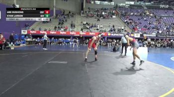 174 lbs Finals (2 Team) - Kyan Larson, Olivet vs Abe Bushong, Central