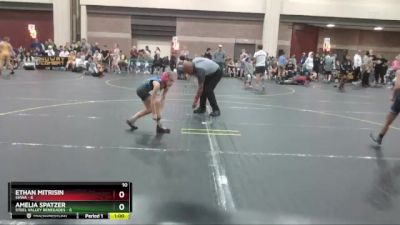 65 lbs Round 3 (6 Team) - Ethan Mitrisin, SHWA vs Amelia Spatzer, Steel Valley Renegades