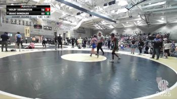 128 lbs Champ. Round 2 - Kolby Dennington, Tracy Wrestling Club vs Isaac Gonzales, MLK