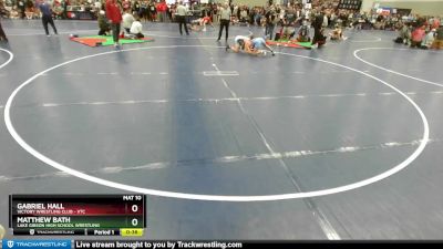 126 lbs Cons. Round 3 - Gabriel Hall, Victory Wrestling Club - VTC vs Matthew Bath, Lake Gibson High School Wrestling