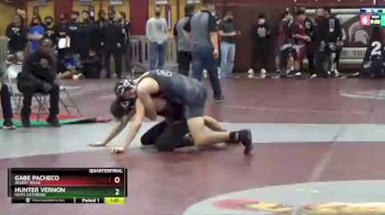 132 lbs Quarterfinal - Hunter Vernon, Faith Lutheran vs Gabe Pacheco, Desert Ridge