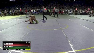 D3-120 lbs Cons. Round 1 - Halen Boos, Hart HS vs Kaiden Rieth, Brandywine HS