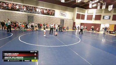 125 lbs 3rd Place Match - Griffin Willardson, Riverton Wolf Pack Wrestling vs Holden Ulrich, Empire Battle School