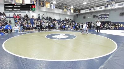 155 lbs Cons. Round 3 - Karina Camera, San Dimas vs Gwenna Mitchell, Temescal Canyon