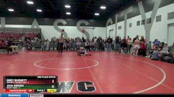 105 lbs Placement Matches (8 Team) - Zion Birden, Beast Mode vs Grey Burnett, Burnett Trained (OH)