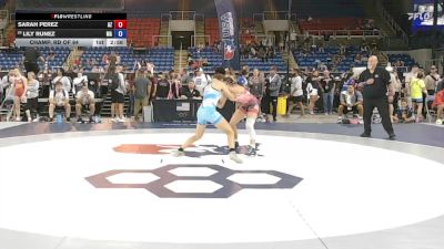 115 lbs Champ. Rd Of 64 - Sarah Perez, AZ vs Lily Runez, MA