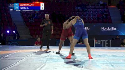 97 kg Repechage #2 - Batzul Ulziisaikhan, Mongolia vs Magomedgadji Nurov, North Macedonia