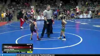 43 lbs Champ. Round 2 - Troy Hall, Claremore Wrestling Club vs Cason Inger, Highlander Youth Wrestling