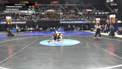 125 lbs Quarterfinal - Gavin Bradley, Castleton vs Christian Guzman, North Central (IL)