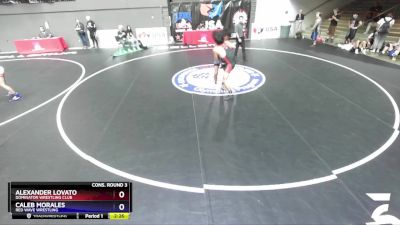 70 lbs Cons. Round 3 - Alexander Lovato, Dominator Wrestling Club vs Caleb Morales, Red Wave Wrestling