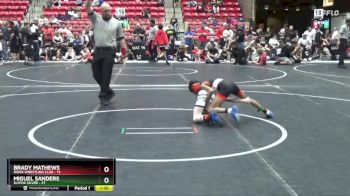 68 lbs Round 5 (6 Team) - Brady Mathews, Ridge Wrestling Club vs Miguel Sanders, SlyFox Silver