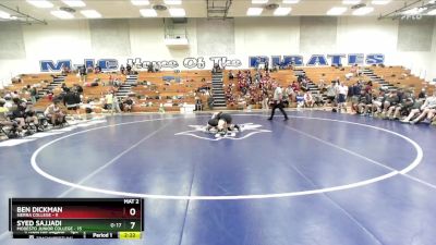 165 lbs Quarters & 1st Wb (16 Team) - Ben Dickman, Sierra College vs Syed Sajjadi, Modesto Junior College