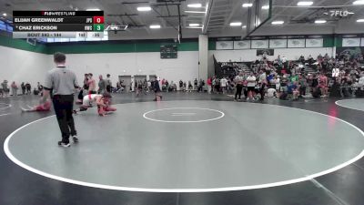 144 lbs Cons. Round 4 - Chaz Erickson, Hammers Wrestling Club vs Elijah Greenwaldt, Jack Pine Savage