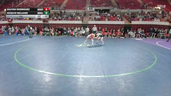 120 lbs Round 2 - Quarters & 1st Wb (16 Team) - Zaliyah Rodriguez, Lubbock Cooper vs Jocelyn Williams, Comal Smithson Valley