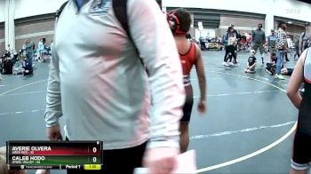 82 lbs Round 3 (4 Team) - Averie Olvera, Ares Red vs Caleb Hodo, Steel Valley