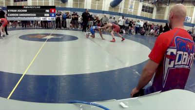 14U Boys FS - 105 lbs Champ. Round 1 - Kyran Jochim, Franklin Wrestling Club vs Carson Underwood, Red Cobra Wrestling Academy