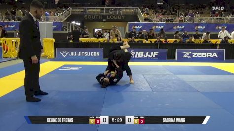 Sabrina Wang vs Celine De Freitas 2026 Pan Jiu Jitsu IBJJF Championship