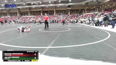 52 lbs Quarterfinal - Keaton Armstrong, Hoisington vs Beckem Brooks, Winfield