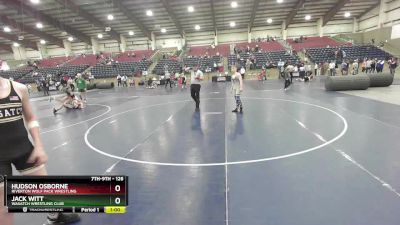 126 lbs 5th Place Match - Hudson Osborne, Riverton Wolf Pack Wrestling vs Jack Witt, Wasatch Wrestling Club