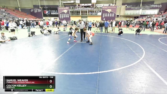 138 lbs Champ. Round 1 - Colton Kelley, Nebraska vs Samuel Weaver ...