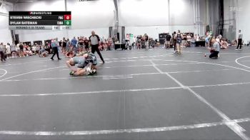 138 lbs Round 5 (6 Team) - Dylan Bateman, TDWC Maniacs vs Steven Wiechecki, Freakztyle Wrecking Crew