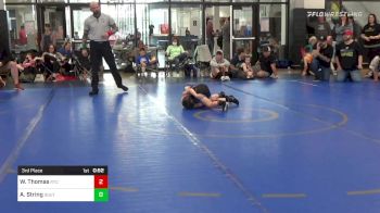 60 lbs 3rd Place - Wade Thomas, Rockmart Takedown Club vs Adam String, South Forsyth War Wrestling