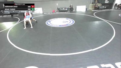 All Cadet Boys Freestyle Upper - 215 lbs Cons. Round 3 - Abraham Cruz, San Pedro High School Wrestling vs Noah Yasko, Simi Valley High School Wrestling
