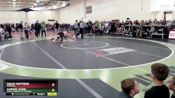 189 lbs Champ. Round 1 - Aidan Mattison, Marshall vs Carson Klein, Fulda-Murray Cty Central