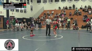 Girls-114 lbs 1st Place Match - Lexi Cammarata, Clarke`s Dream Team vs Jazzira Lopez, Wilson`s Wildcats